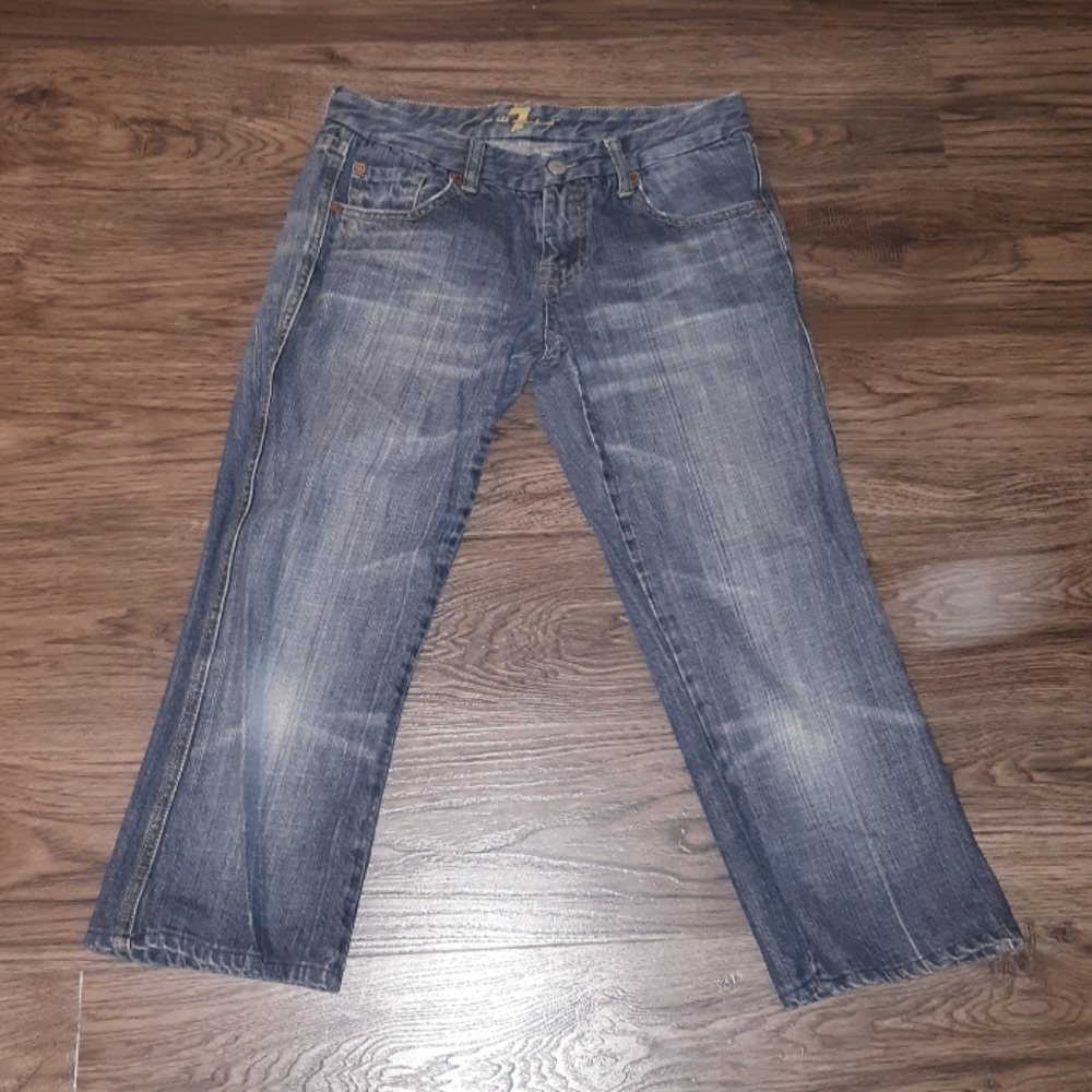 7 For All Mankind Sz 29 A Pocket Capri Jeans